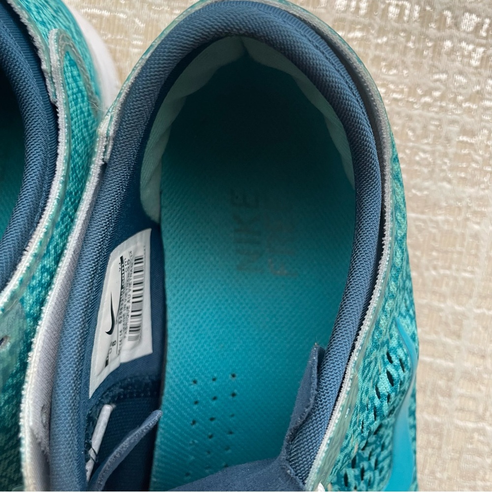 EUC - NIKE FREE 5.0 TR FIT 4 Hyper Turquoise Crossfit Women's 8 Sneaker - Picture 4 of 11